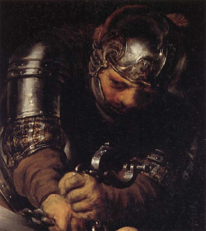 Rembrandt van rijn Details of the Blinding of Samson France oil painting art